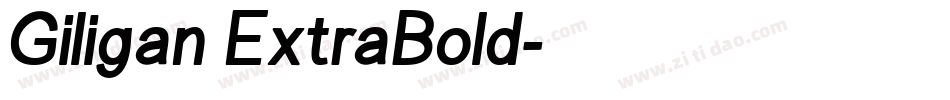 Giligan ExtraBold字体转换